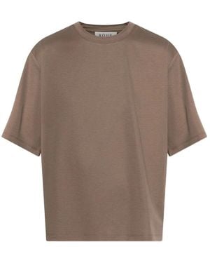 Rohe T-Shirt Met Ronde Hals En Korte Mouwen - Bruin