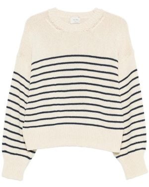 Alysi Round-Neck Knitwear - White