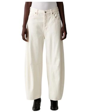 Scotch & Soda Jeans ,Wit ,Katoen Eve Barrel Leg Jeans - Naturel