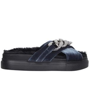 N°21 Sandalias Con Cadena De Gran Tamaño, Mujer, Talla - Azul