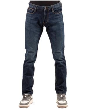 Emporio Armani Slim-Fit Jeans - Blauw