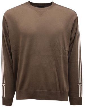 Armani Round-Neck Knitwear - Brown