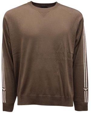 Armani Round-Neck Knitwear - Brown