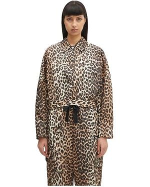 Ganni Light Jackets - Marrón