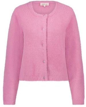 FABIENNE CHAPOT Pinke Blumen-Cardigan Mit Knöpfen