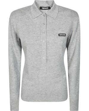 ROTATE BIRGER CHRISTENSEN Polo Shirts - Grey