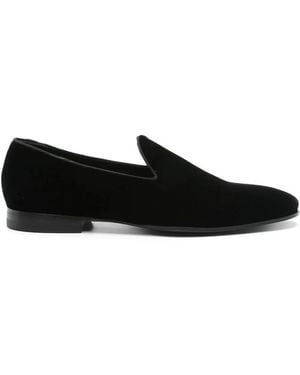 Tagliatore Midnight velvet slip-on schuhe - Schwarz