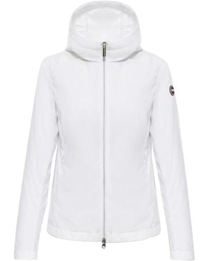 Colmar Jassen ,Wit ,Polyester Softshell Jas Met Capuchon