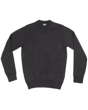 Alpha Studio Round-Neck Knitwear - Blu