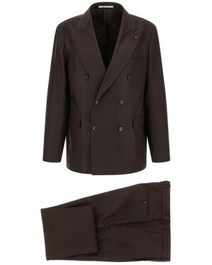 Tagliatore Double Breasted Suits - Noir