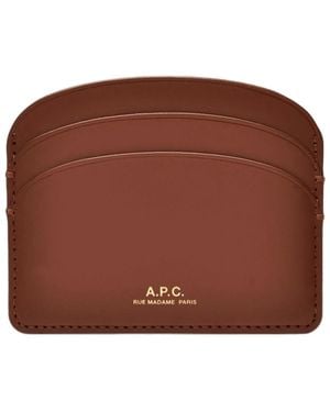 A.P.C. Wallets & Cardholders - Marrón