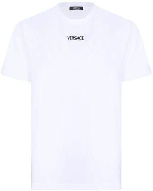 Versace T-Shirt Met Korte Mouwen - Wit