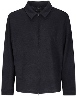Hiking Patrol Jassen ,Grijs ,Katoen Edge Knit Zip Shirt - Blauw