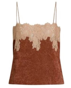 Alberta Ferretti Sleeveless Tops - Brown