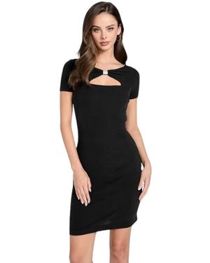 Guess Kleedjes ,Zwart ,Leer Jewel Dress