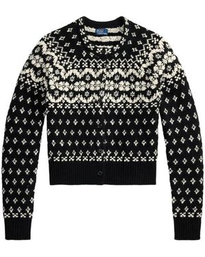 Polo Ralph Lauren Truien & Vesten ,Zwart ,Wol Vest Met Wol