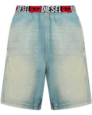 DIESEL Shorts Denim D-Boxi - Blu