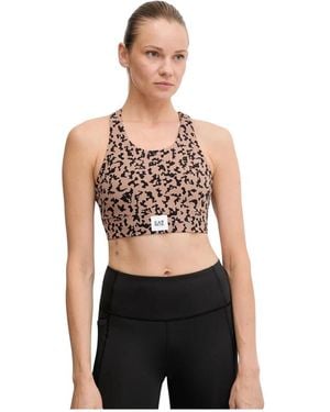 EA7 Tops ,Polyester Sports Bh - Zwart