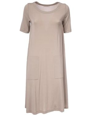 Le Tricot Perugia Short Dresses - Natural