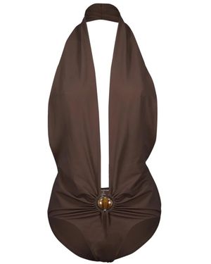 Christopher Esber Mineral Stone One-Piece - Braun