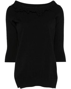 Ermanno Scervino Round-Neck Knitwear - Nero