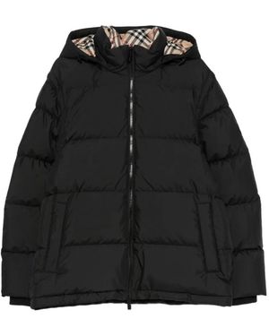 Burberry Daunenjacke Mit Abnehmbaren Ärmeln - Schwarz