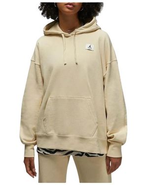 Nike Fitness ,Katoen Flight Fleece Pullover Hoodie - Naturel
