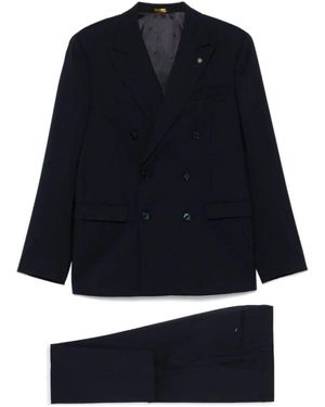 Manuel Ritz Double Breasted Suits - Azul