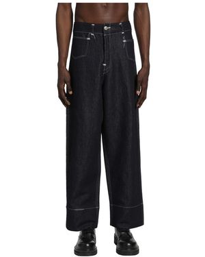 Junya Watanabe Jeans ,Blauw ,Wide Jeans - Zwart