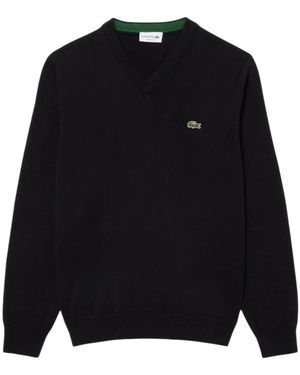 Lacoste Hoodies & Sweatvesten ,Zwart ,Katoen Maglieria E Felpe Poliestere