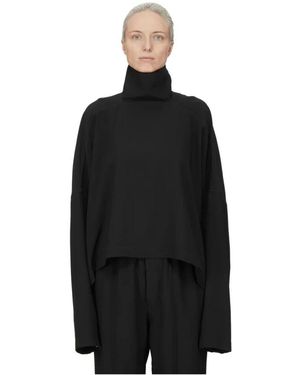 Rick Owens Truien & Vesten ,Zwart ,Jumbo Tabard Cropped Top