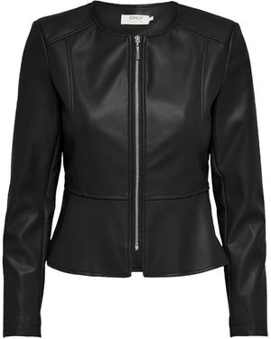 ONLY Peplum Jacke - Schwarz