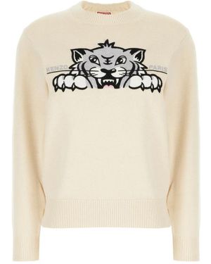KENZO Round-Neck Knitwear - Blanco