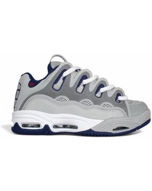 Osiris Schoenen ,Grijs ,D3 2001 Skate Schoenen - Wit