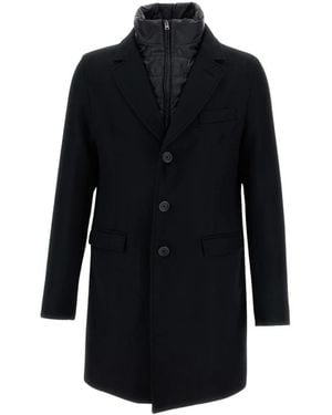 Herno Single-Breasted Coats - Nero