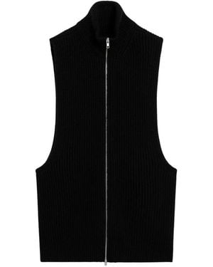 MM6 by Maison Margiela Waistcoats - Black
