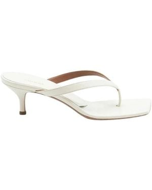 Aldo Castagna Heeled Mules - Metálico