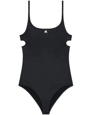 Courreges Cut-Out Badeanzug - Schwarz