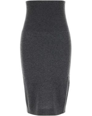 Stella McCartney Wool Pencil Skirt - Grijs