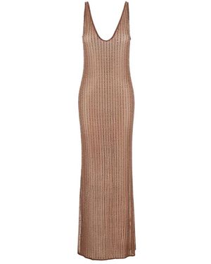 VENUJA Kleedjes ,Bruin ,Malibu Maxi Jurk