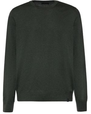 Fay Round-Neck Knitwear - Green