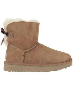 UGG Schoenen ,Bruin ,Wol Mini Bailey Bow Ii