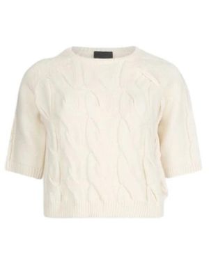 Liu Jo Round-Neck Knitwear - Natural