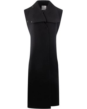 Sportmax Jassen ,Zwart ,Wol Nigella Vest