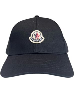 Moncler Baseballpet Van Katoengabardine - Blauw