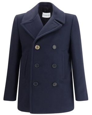 Givenchy Double-Breasted Coats - Blauw