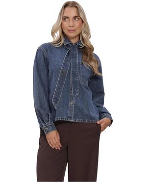 Object Tops T-Shirts Objrosie/S Re Shirt Noos - Blauw