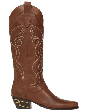 Etro Cowboy & Biker Boots - Brown