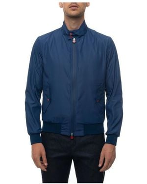 Kiton Bomber Jackets - Blue
