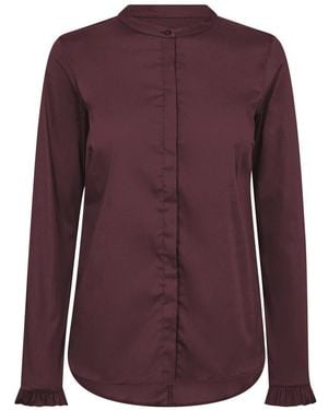 Mos Mosh Overhemden ,Bruin ,Shirts - Paars